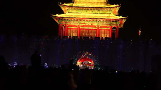 古城 广府 广府古城 夜景 建筑 古建筑 景区