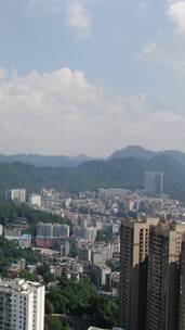 城市航拍山城贵阳风光竖屏