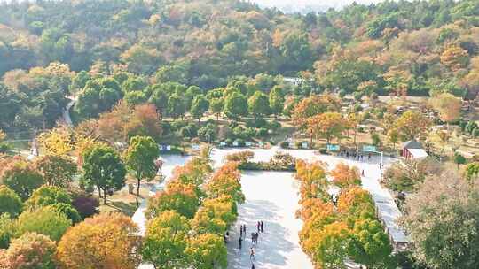 航拍马鞍山花果山公园