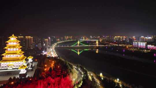 宝鸡城市夜景