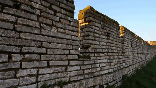 残垣断壁文化遗址视频