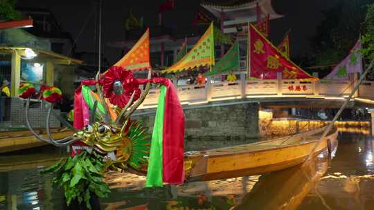 佛山桂城叠滘龙船漂移端午节赛龙舟传统文化