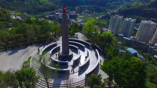 川陕红军烈士纪念碑、红军、红色文化