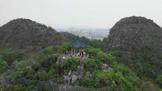 广西桂林七星景区4A景区航拍