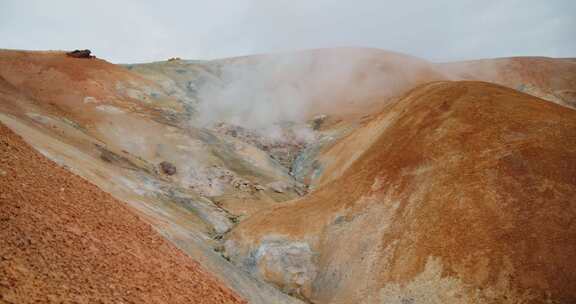 火山，蒸汽，冰岛，地球