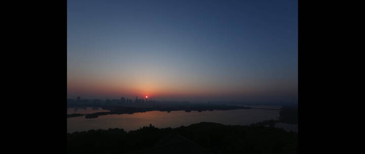 旅游景区 无锡鼋头渚 蠡湖 黎明到日出 延时