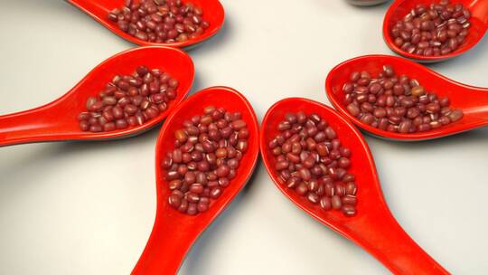 红豆赤豆4K高清视频食物食材