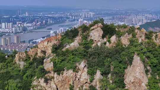 大山发现城市航拍自然风景河南宜阳