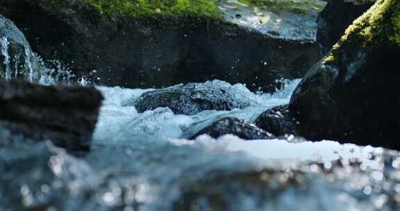 水溪流山泉水大自然河流水滴水源大自然