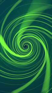 垂直视频-绿色霓虹灯螺旋抽象背景