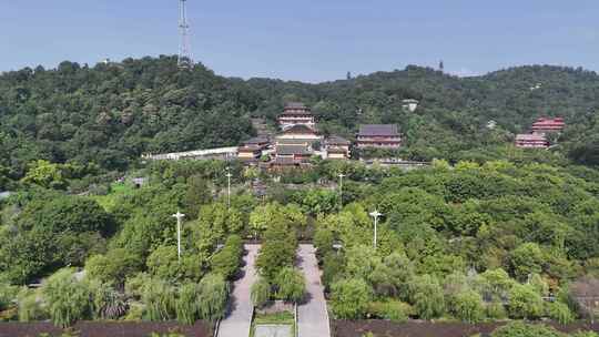 湖北鄂州西山古灵泉寺航拍