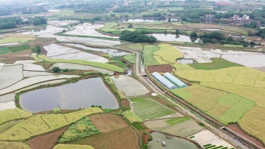 航拍服务三农农业生产农田水利灌溉春耕粮食