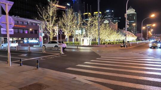 北京春节城市夜景灯光秀