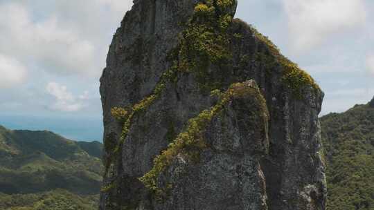 拉罗汤加，岛屿，山脉，植被