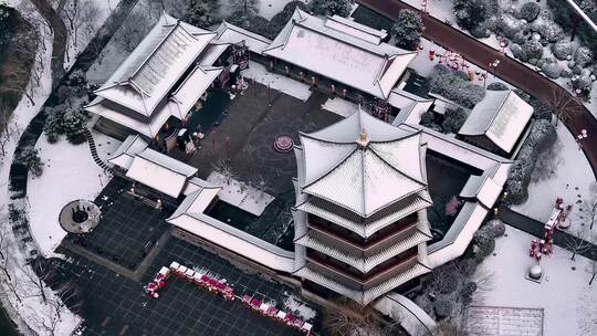 西安大唐芙蓉园雪景