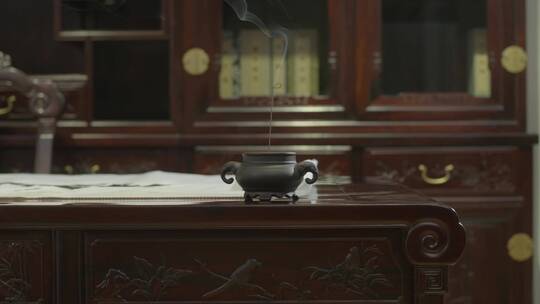 书法家笔墨纸砚中国文化香炉红木紫檀家具