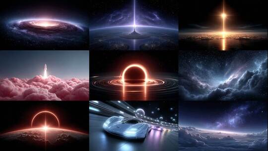 探索无垠宇宙星河 开启未来太空之旅高清在线视频素材下载