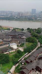 航拍湖南湘潭窑湾历史文化旅游街区
