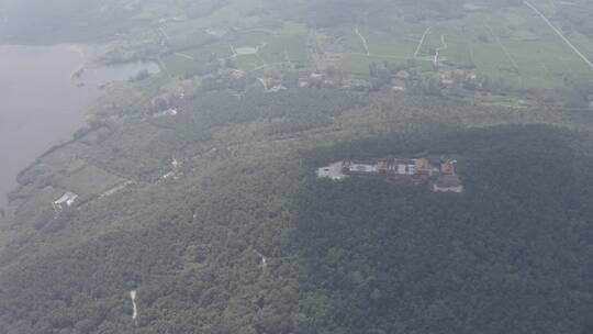 南京金牛湖金牛山风光自然绿化田野宣传航拍