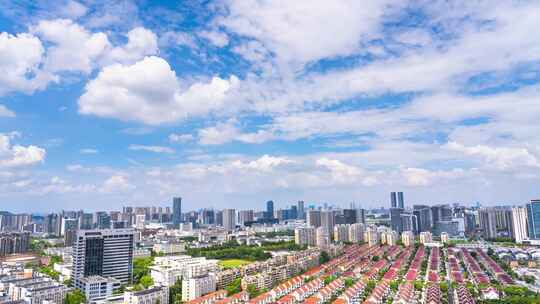 杭州滨江区城市建筑风光延时