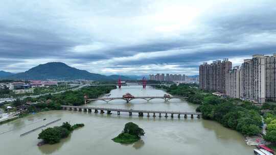 漳州中山桥航拍南山桥九龙江西溪芗江桥梁