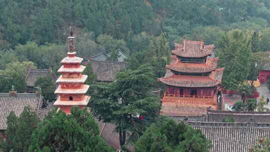 航拍平顶山汝州风穴寺