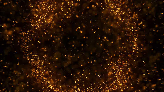 金色光线粒子爆炸