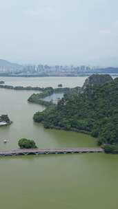 竖版视频肇庆星湖国家湿地公园七星岩景区