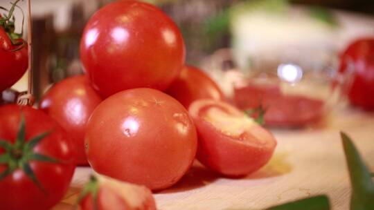 夏季蔬菜西红柿番茄视频素材模板下载