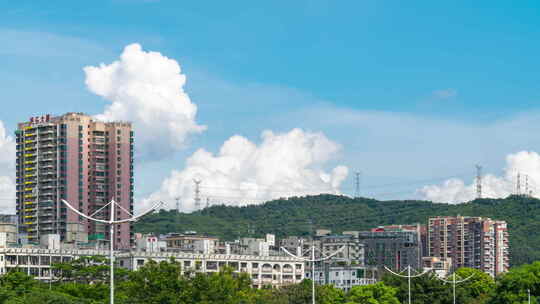 延时8K｜深圳龙华新区积雨云下的民乐大厦