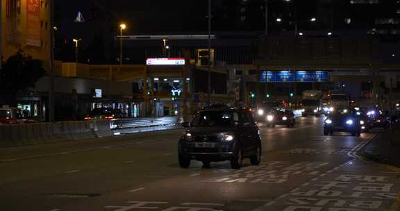 香港城市公路夜景