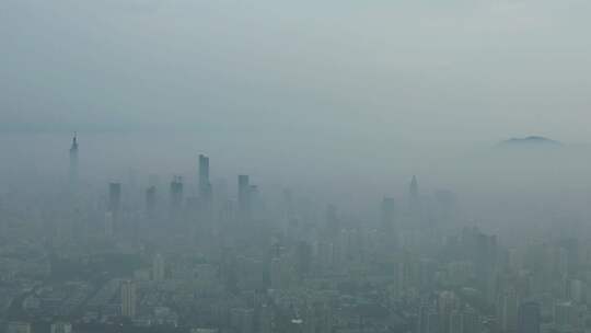 合集南京清晨迷雾航拍