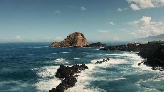 葡萄牙，马德拉，山，海