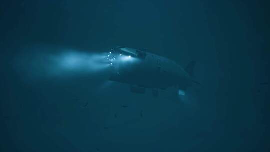 蛟龙号载人潜水器潜水视频素材模板下载
