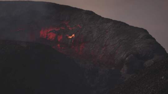 火山，熔岩流，火山，喷发