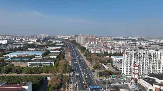 航拍城市风光建筑大景