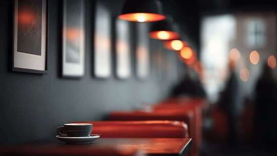 静谧咖啡馆一角：一杯咖啡的午后时光