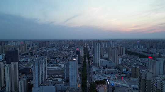 航拍安徽宿州大景宿州城市建设