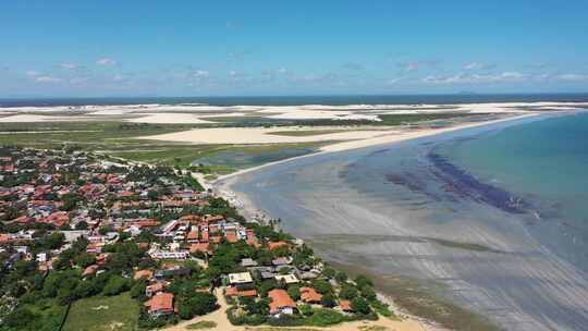 巴西Jericoacoara。巴西东北部度假旅行的热带风景。