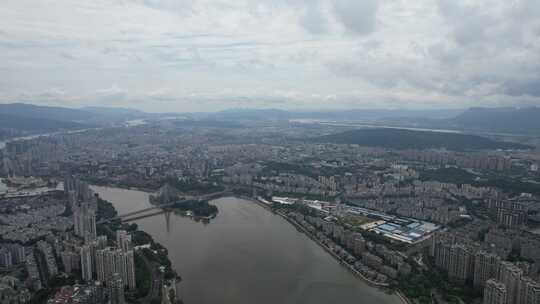 福建福州城市风光航拍