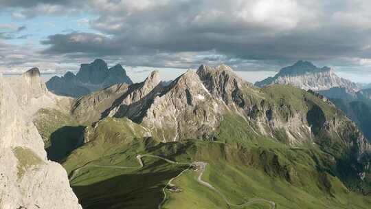 Passo Di Giau，白云石，山脉