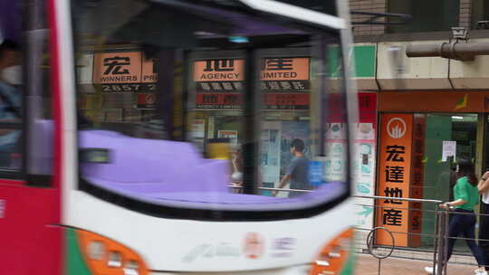 香港城市街头街道街区