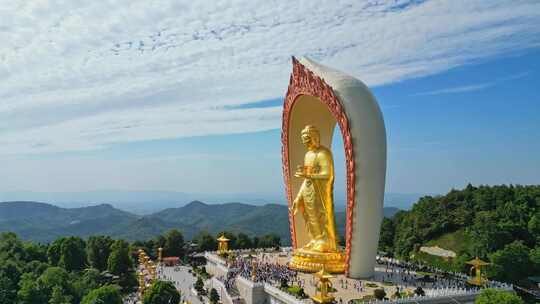 江西九江东林寺大佛雕塑金身