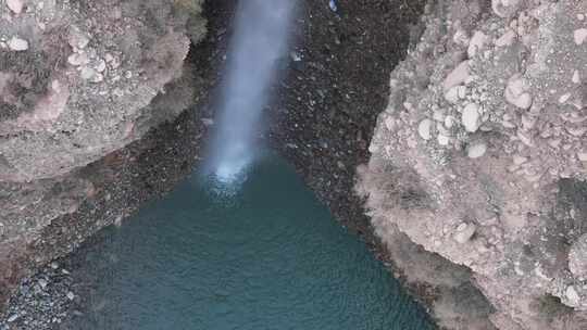 甘肃敦煌洪水河峡谷航拍