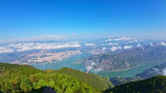 长江三峡巫山段素材