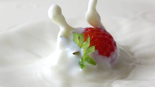 草莓牛奶视频素材