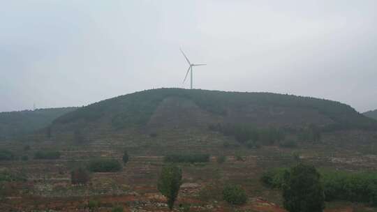 风车 山上风车 风力发电 新能源 电能