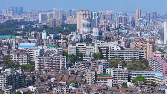 江门江海区蓬江区城市航拍