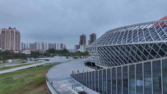 东方市文化广场航拍