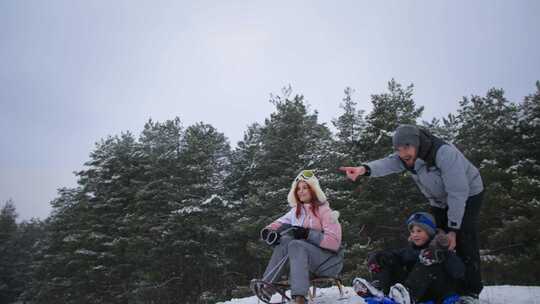 雪，冬季，假期，旅行